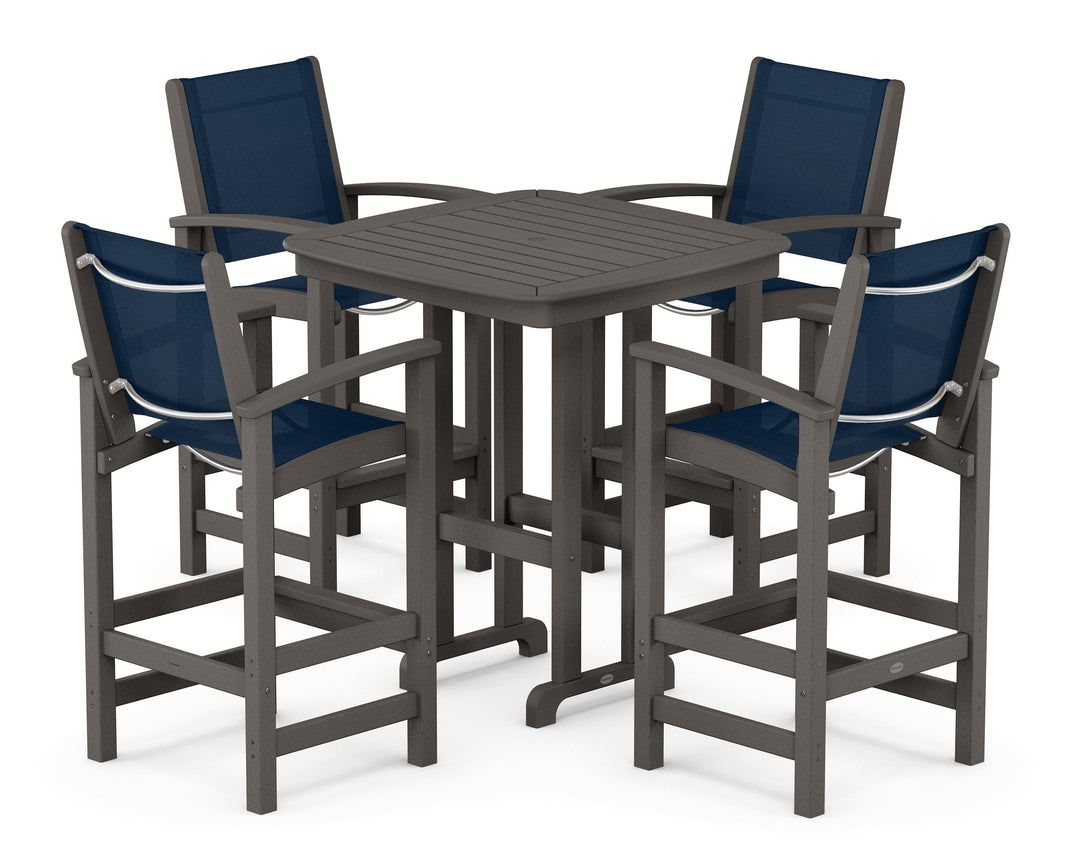 POLYWOOD® Coastal 5-Piece Bar Set