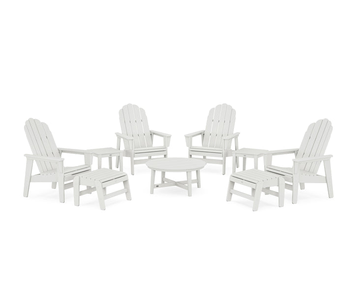 POLYWOOD® Vineyard Grand Upright Adirondack 9-Piece Conversation Set