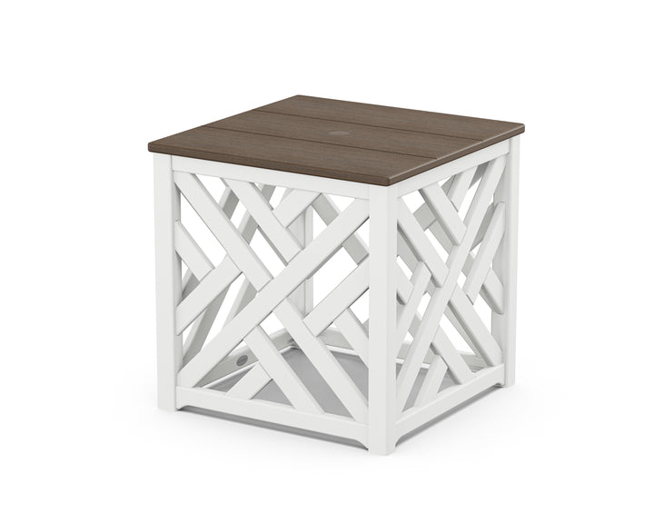 POLYWOOD® Chippendale Umbrella Stand Accent Table