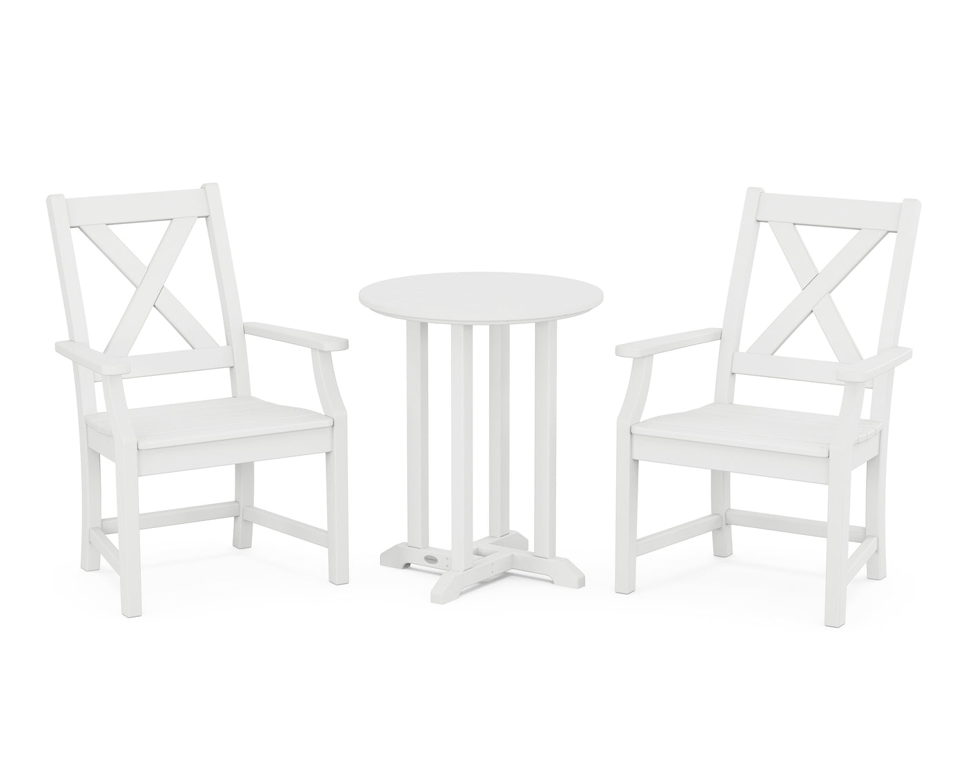 Braxton 3-Piece Round Bistro Dining Set