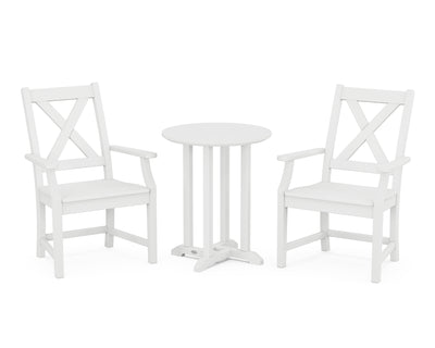 Braxton 3-Piece Round Bistro Dining Set