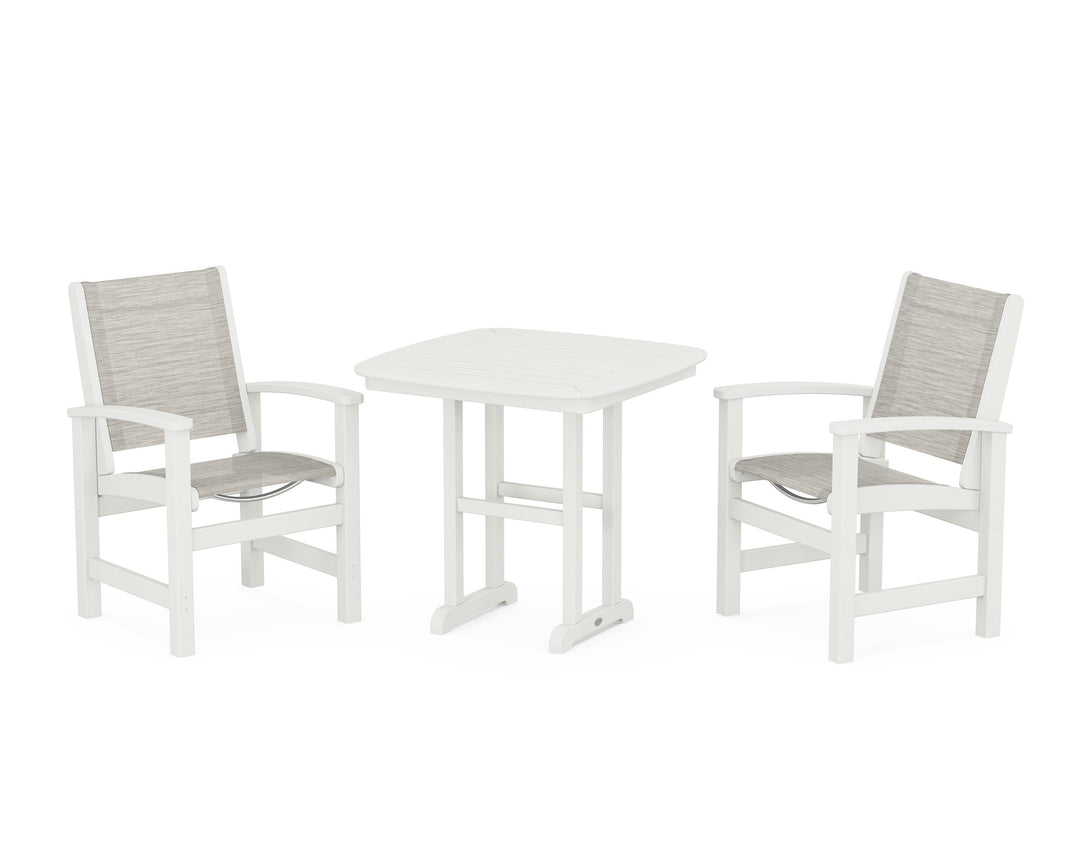 POLYWOOD® Coastal 3-Piece Dining Set