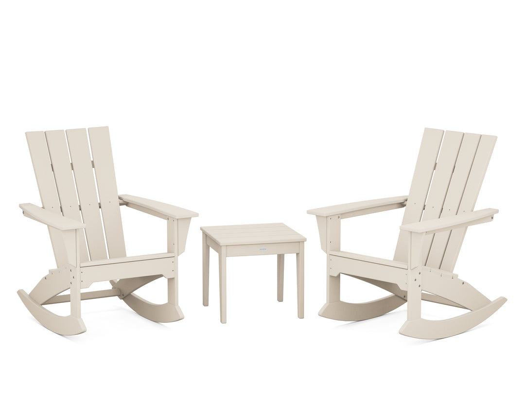POLYWOOD® Quattro 3-Piece Rocker Set