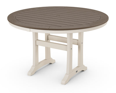 Nautical Trestle 48" Round Dining Table