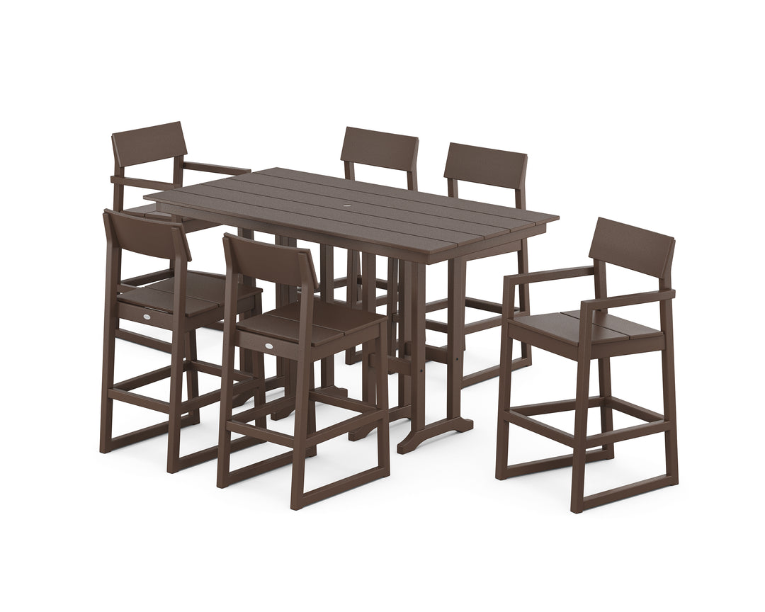 POLYWOOD® EDGE 7-Piece Farmhouse Bar Set