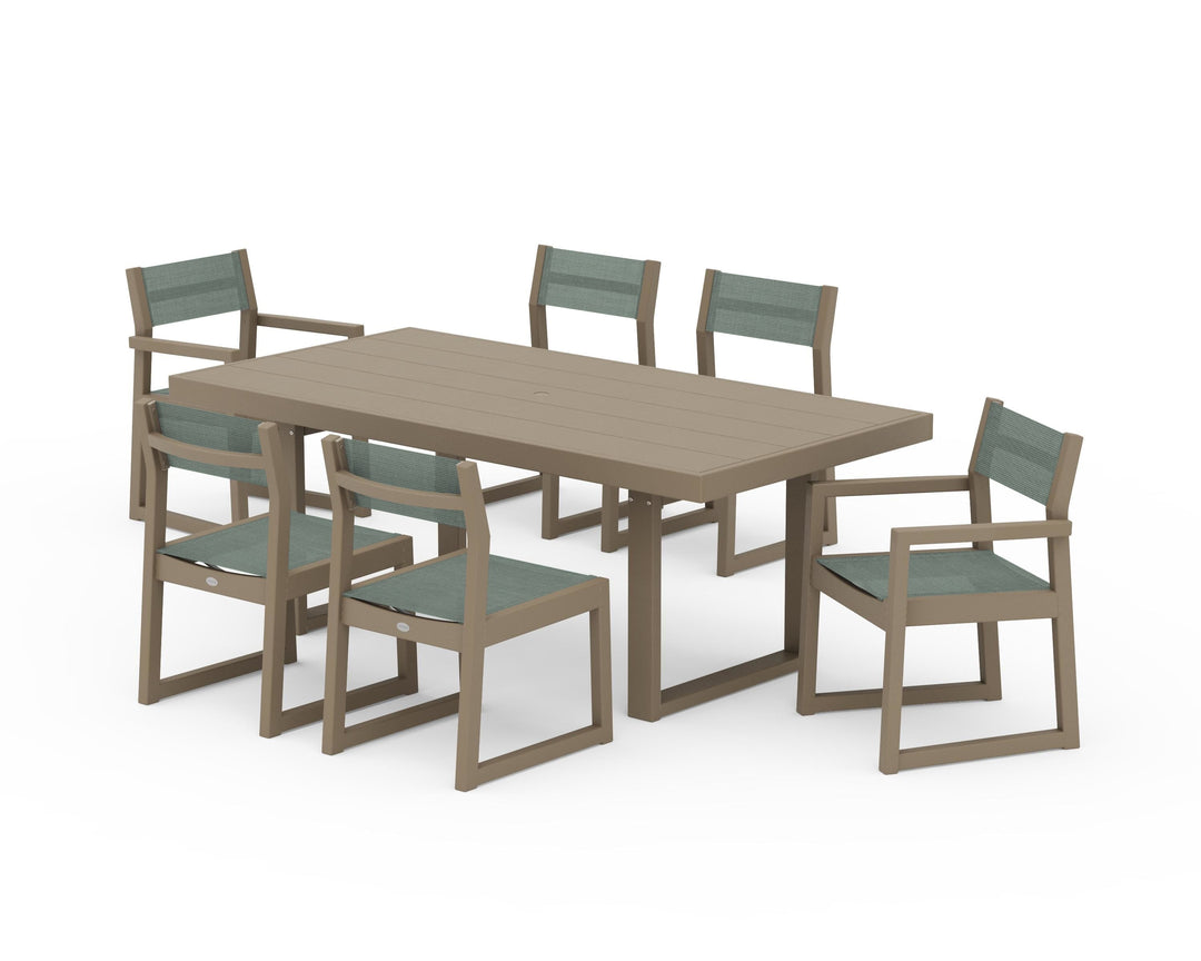 POLYWOOD® EDGE Sling 7-Piece Dining Set