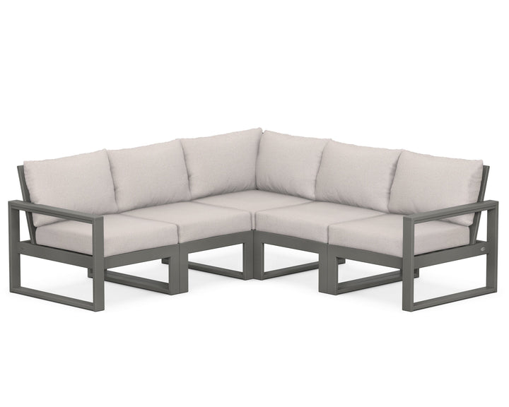 POLYWOOD® EDGE 5-Piece Modular Deep Seating Set