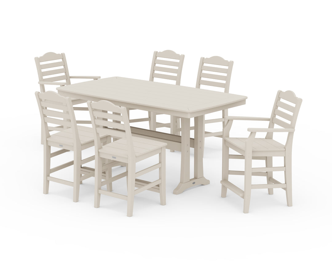 Draper James™ by  POLYWOOD® Savannah 7-Piece Counter Set with Trestle Legs