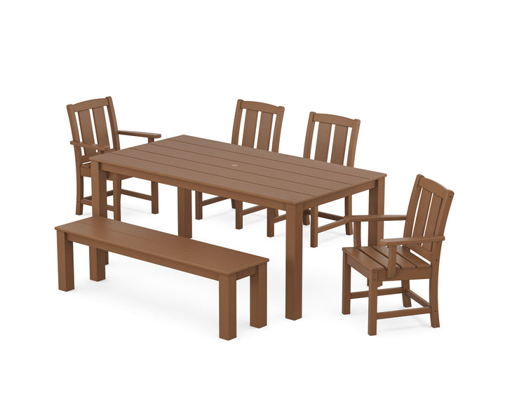 POLYWOOD® Mission 6-Piece Parsons Dining Set with Bench