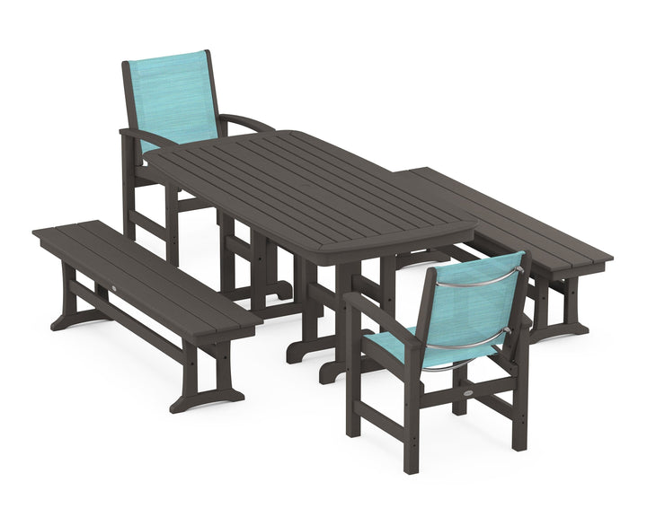 POLYWOOD® Coastal 5-Piece Dining Set