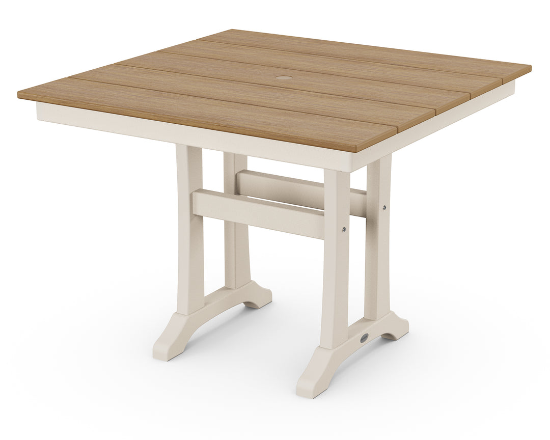 POLYWOOD® Farmhouse Trestle 37" Dining Table