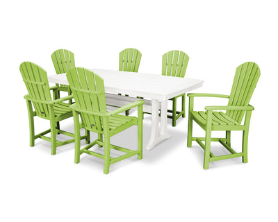 Palm Coast 7-Piece Dining Set with Trestle Legs