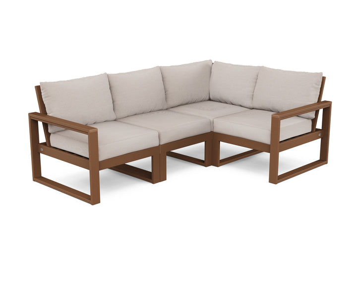 POLYWOOD® EDGE 4-Piece Modular Deep Seating Set