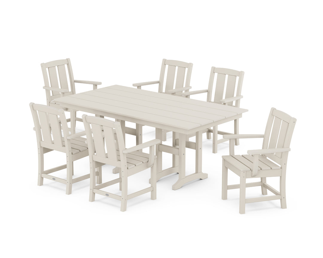 POLYWOOD® Mission Arm Chair 7-Piece Farmhouse Dining Set