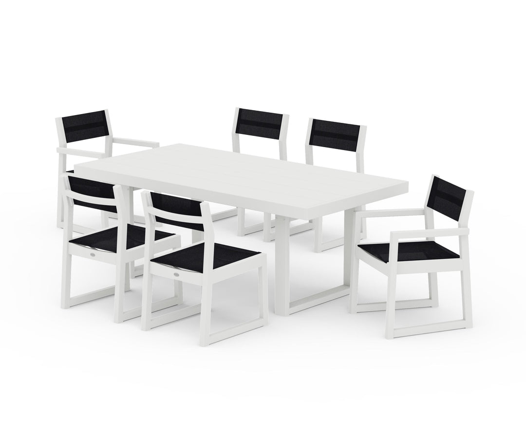 POLYWOOD® EDGE Sling 7-Piece Dining Set