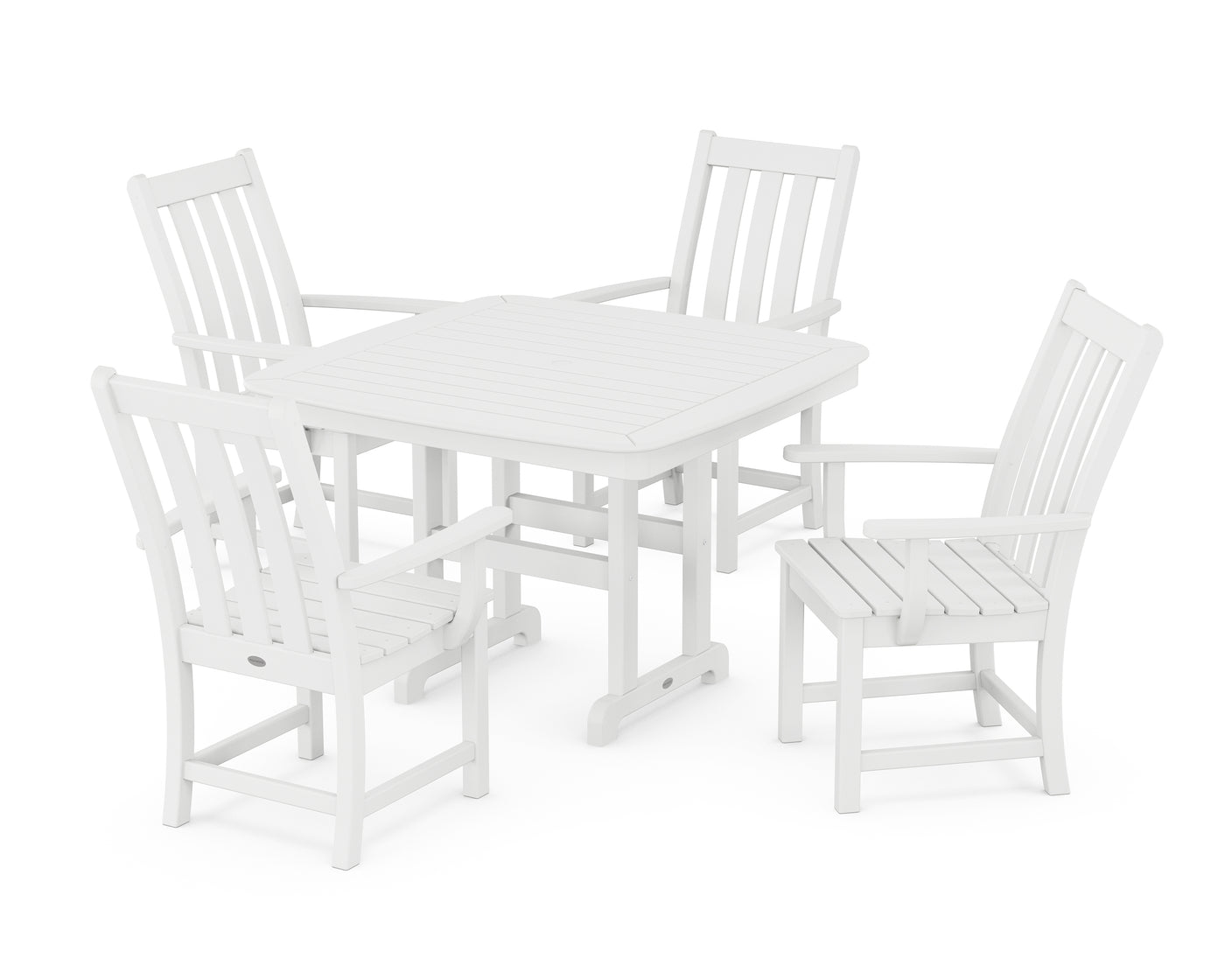 Vineyard 5-Piece Dining Set with Trestle Legs