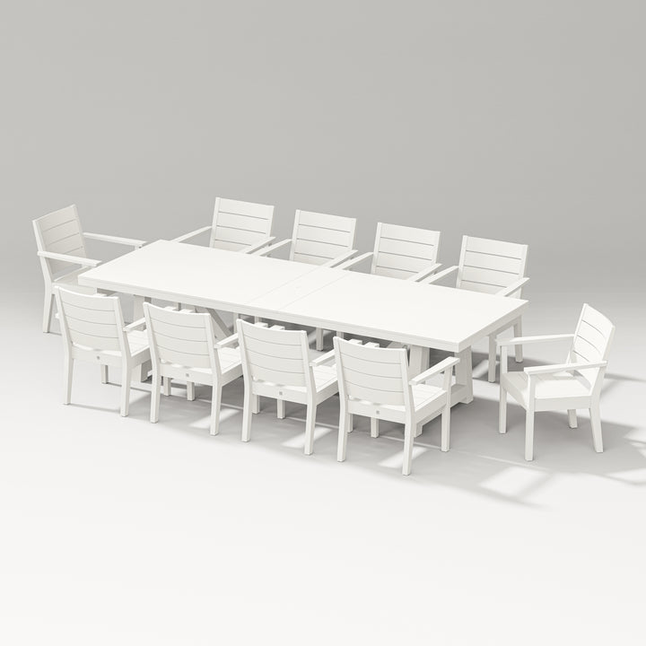 PW Designer Series Latitude 11-Piece A-Frame Table Dining Set