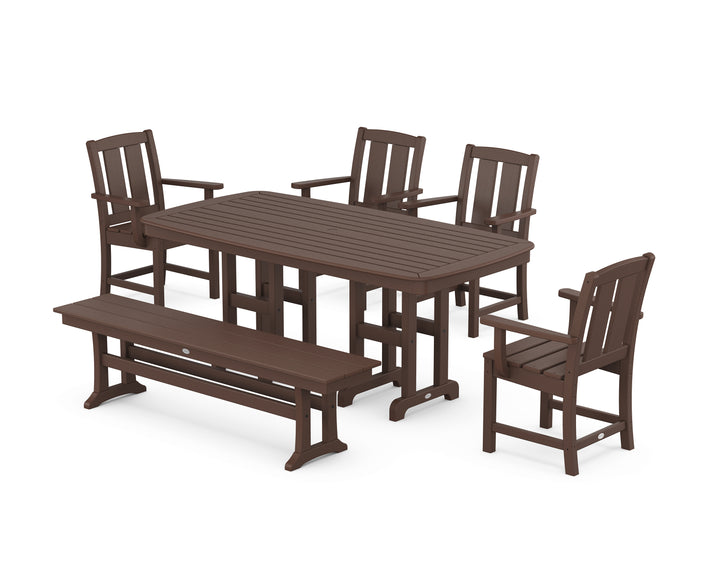 POLYWOOD® Mission 6-Piece Dining Set with Bench