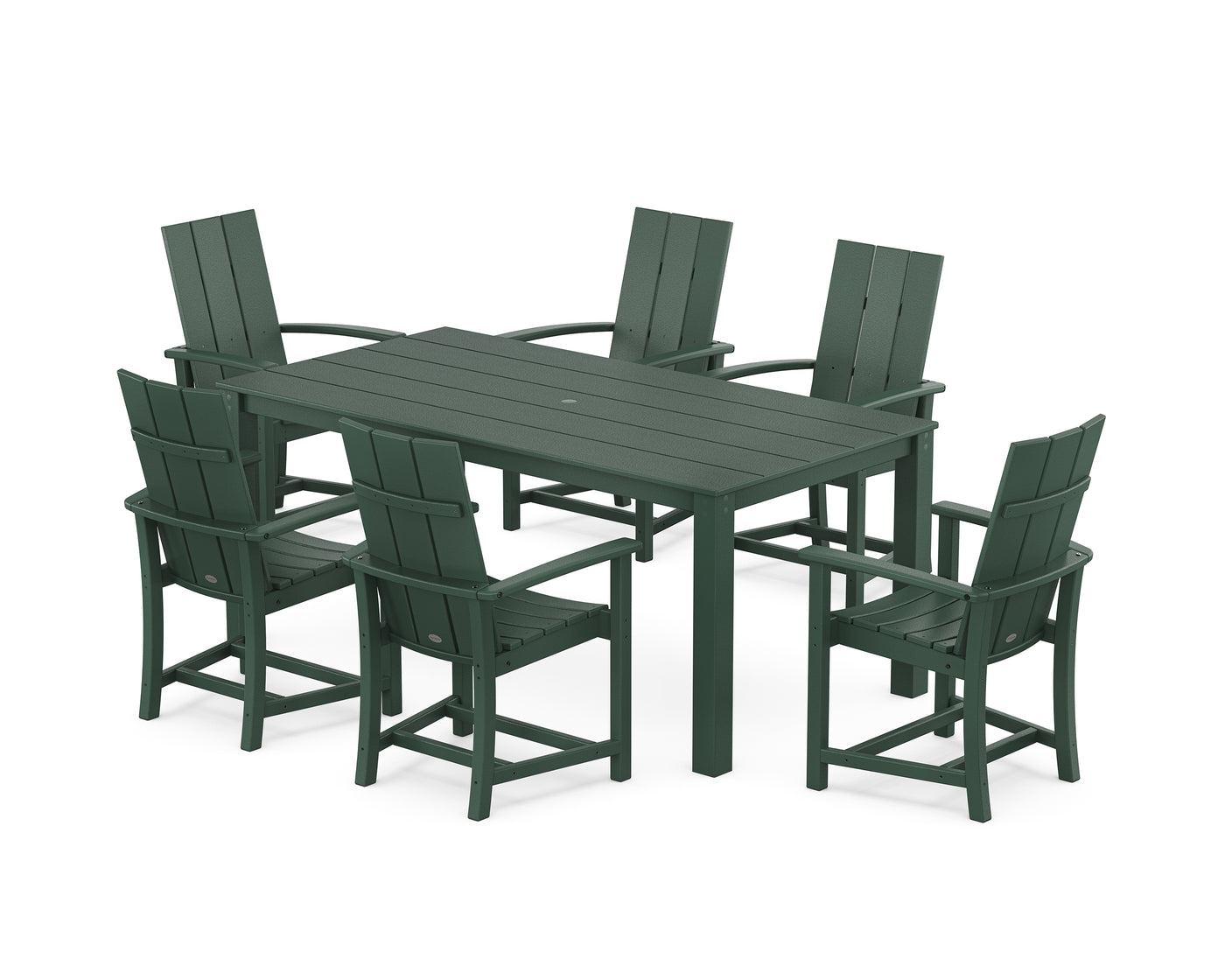 Modern Adirondack 7-Piece Parsons Dining Set