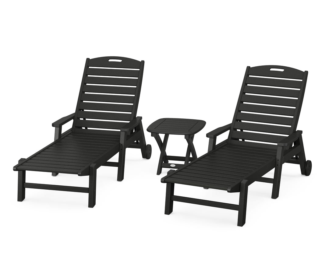 POLYWOOD® Nautical 3-Piece Chaise Set
