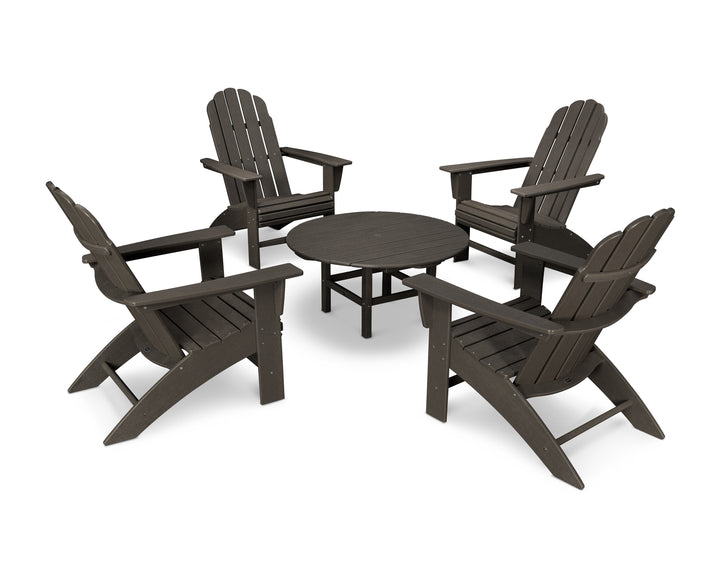 POLYWOOD® Vineyard 5-Piece Oversized Adirondack Set