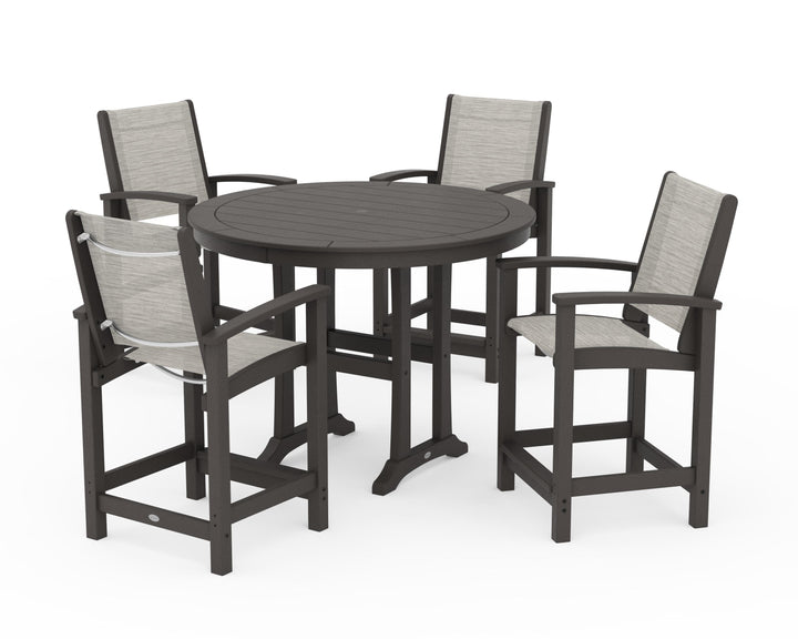 POLYWOOD® Coastal 5-Piece Counter Set