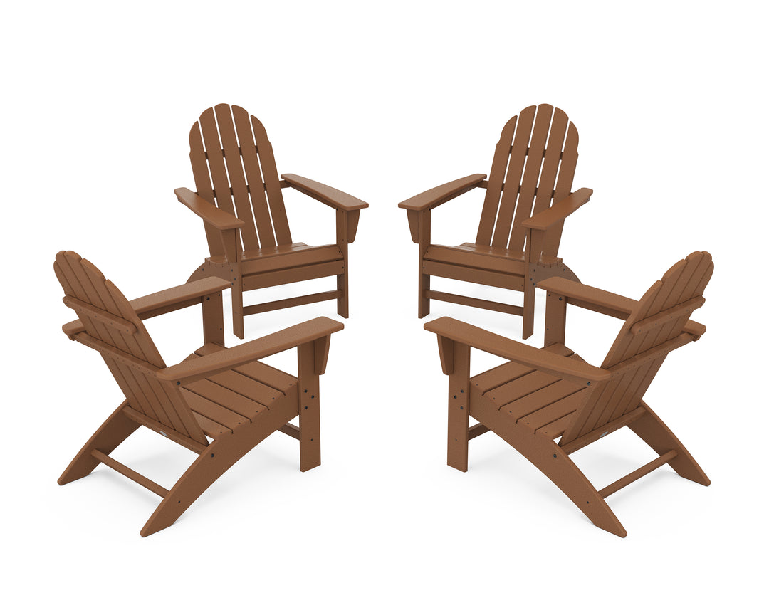 POLYWOOD® Vineyard 4-Piece Adirondack Conversation Set