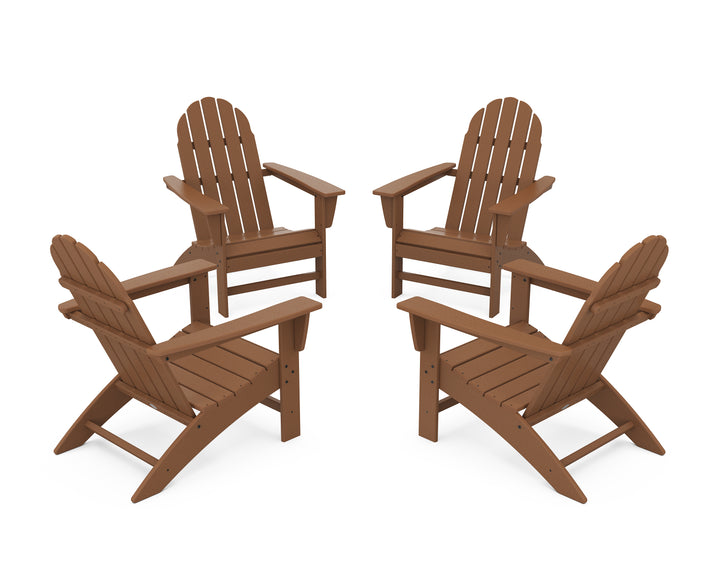 POLYWOOD® Vineyard 4-Piece Adirondack Conversation Set