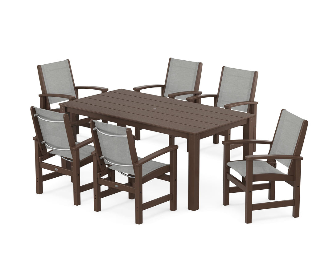 POLYWOOD® Coastal 7-Piece Parsons Dining Set