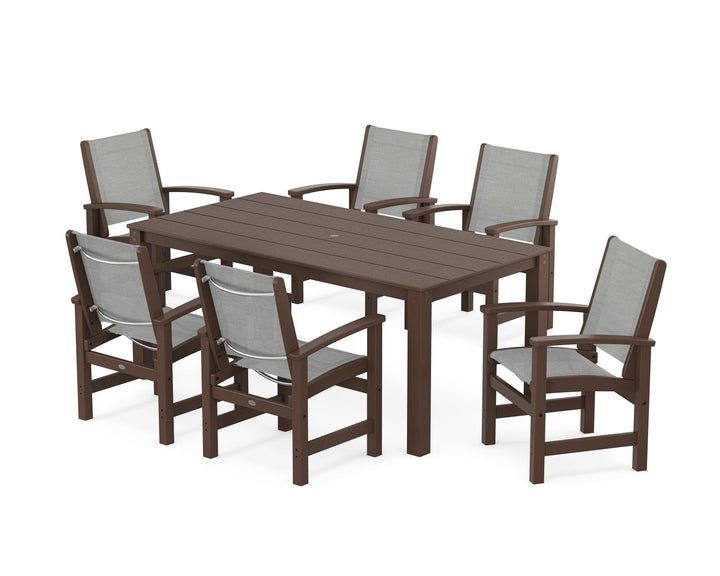 POLYWOOD® Coastal 7-Piece Parsons Dining Set