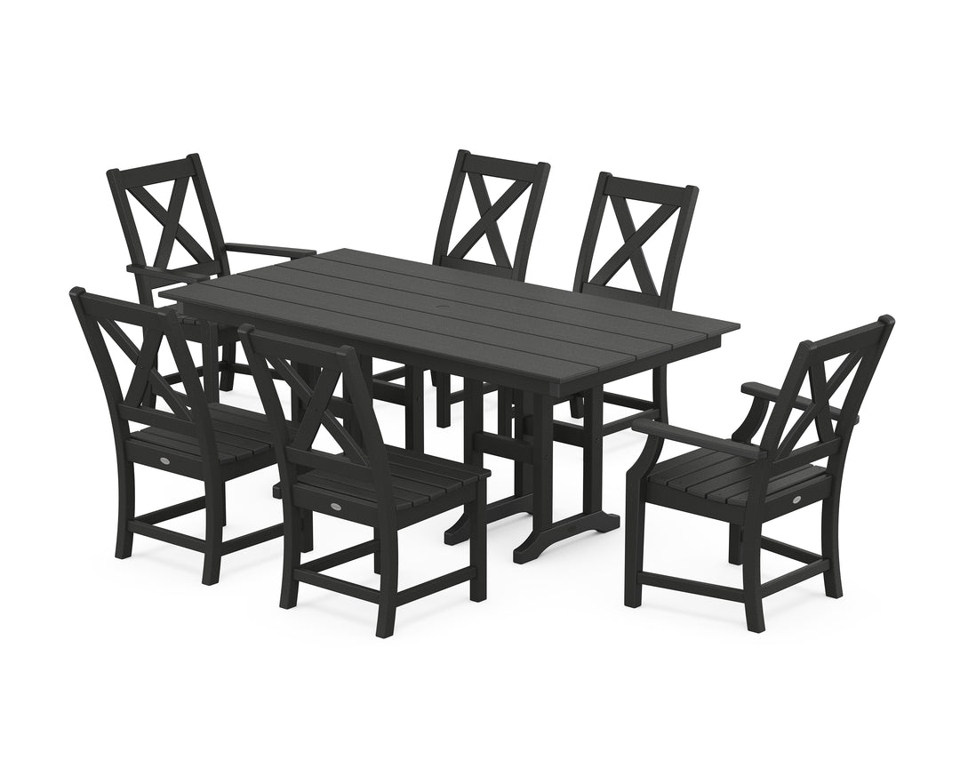 POLYWOOD® Braxton 7-Piece Farmhouse Dining Set