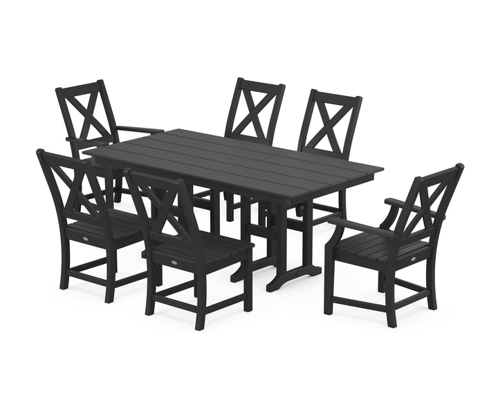 POLYWOOD® Braxton 7-Piece Farmhouse Dining Set