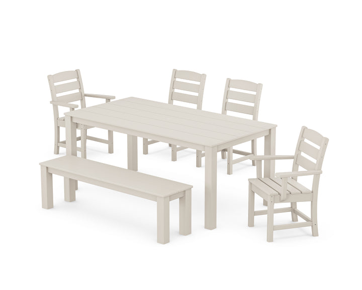 POLYWOOD® Lakeside 6-Piece Parsons Dining Set with Bench
