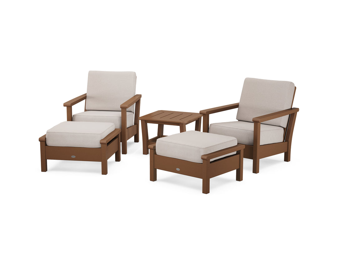 POLYWOOD® Harbour 5-Piece Deep Seating Chair Set