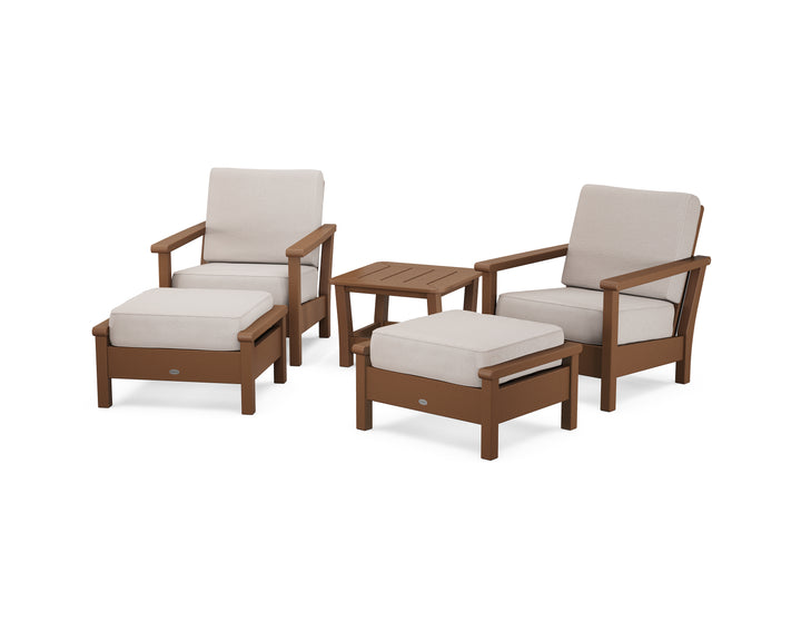 POLYWOOD® Harbour 5-Piece Deep Seating Chair Set