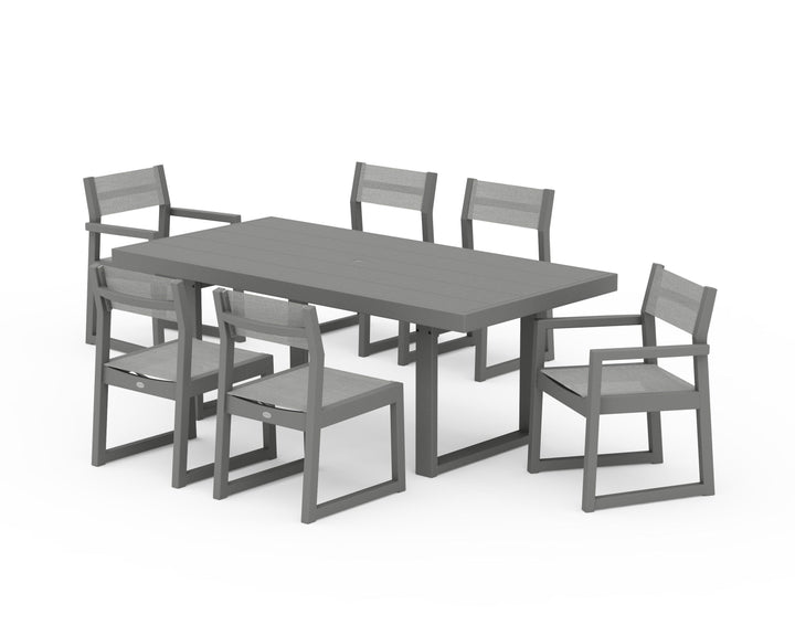 POLYWOOD® EDGE Sling 7-Piece Dining Set