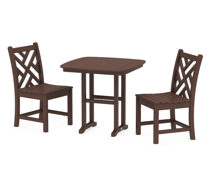 POLYWOOD® Chippendale Side Chair 3-Piece Dining Set