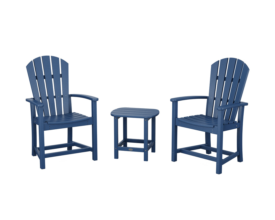 POLYWOOD® Palm Coast 3-Piece Upright Adirondack Chair Set