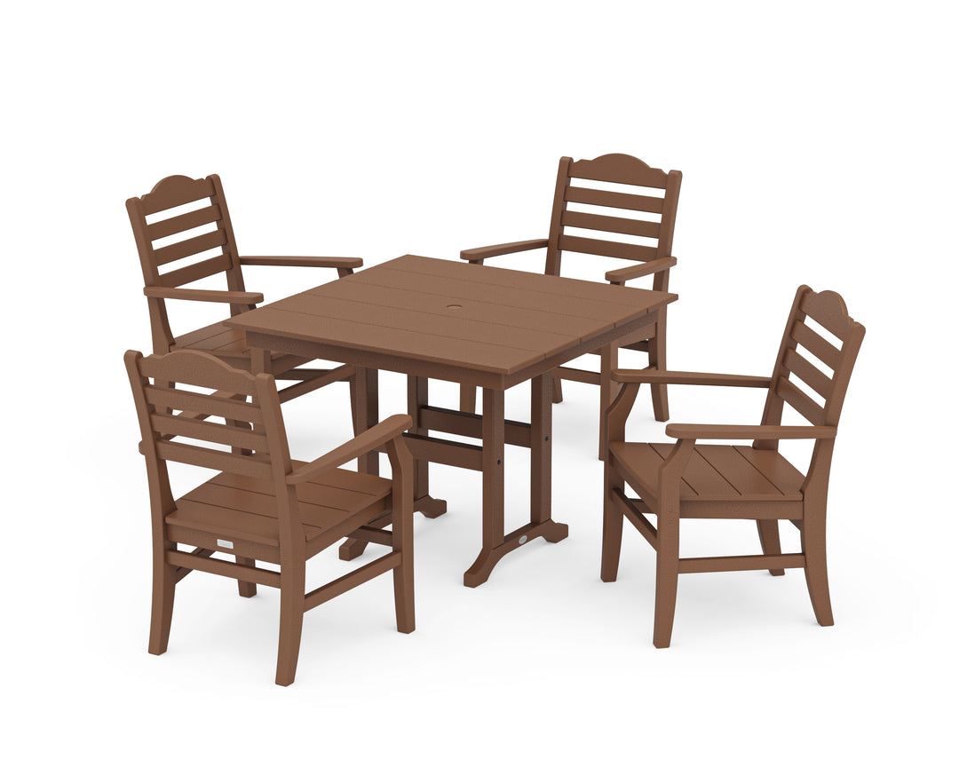 POLYWOOD® Savannah 5-Piece Farmhouse Dining Set