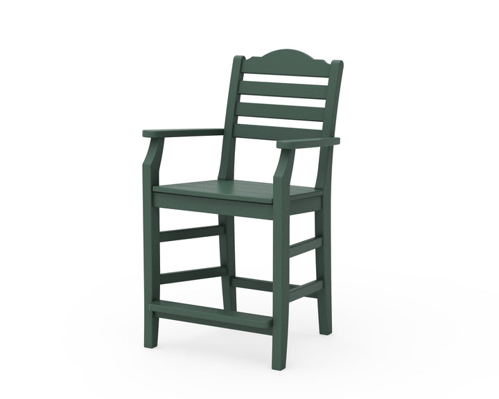 Draper James™ by  POLYWOOD® Savannah Counter Arm Chair