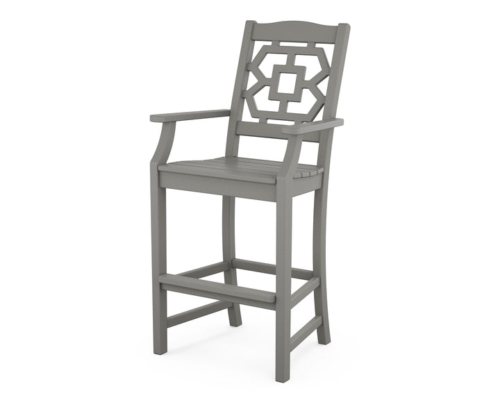 Martha Stewart by POLYWOOD® Chinoiserie Bar Arm Chair