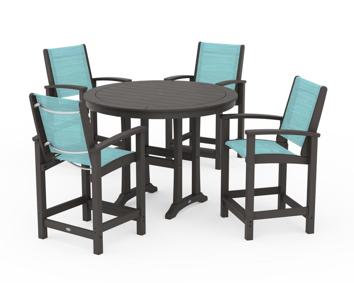 POLYWOOD® Coastal 5-Piece Counter Set