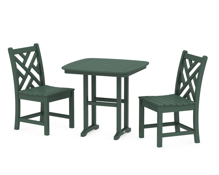 POLYWOOD® Chippendale Side Chair 3-Piece Dining Set