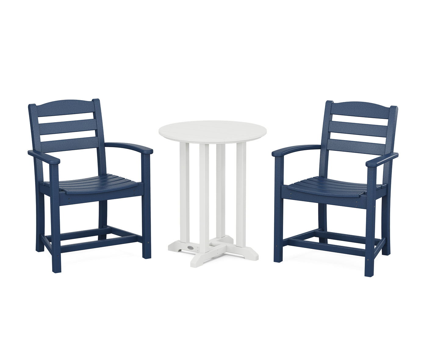 La Casa CafŽ 3-Piece Round Bistro Dining Set