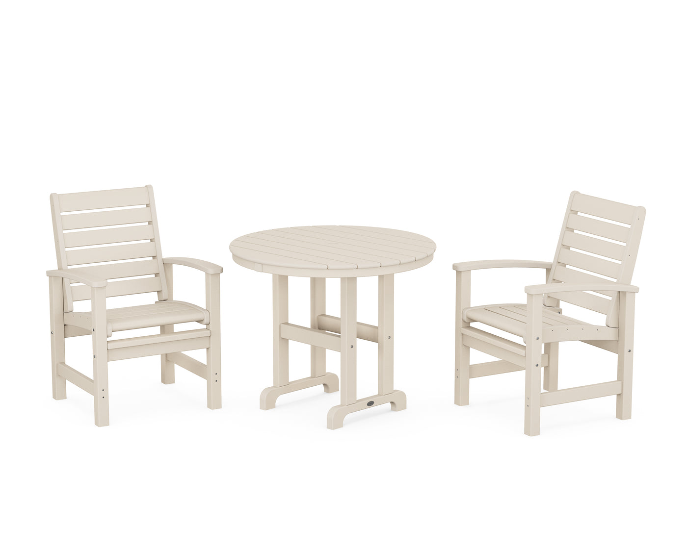 Signature 3-Piece Round Farmhouse Dining Set