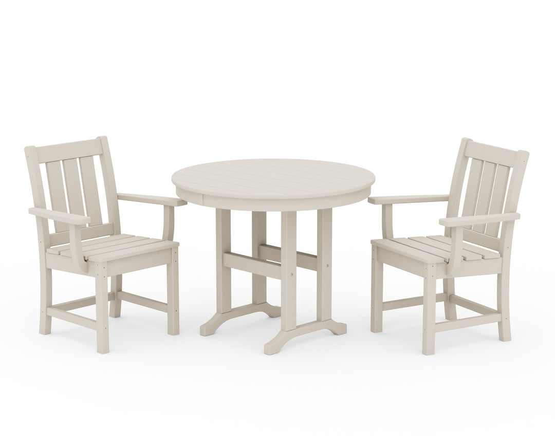 POLYWOOD® Oxford 3-Piece Farmhouse Dining Set