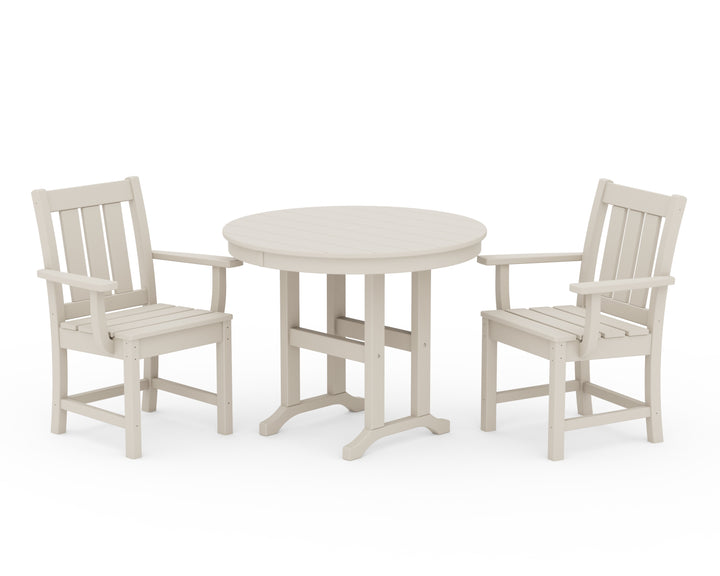 POLYWOOD® Oxford 3-Piece Farmhouse Dining Set