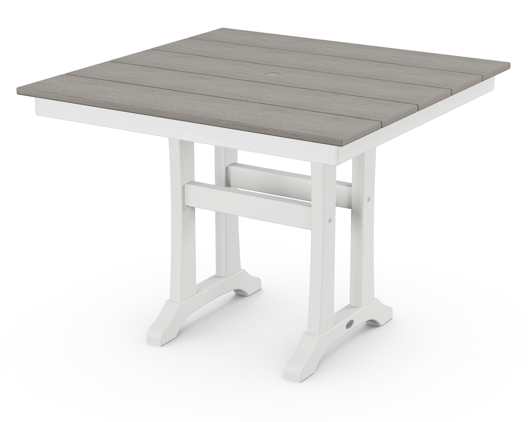 POLYWOOD® Farmhouse Trestle 37" Dining Table