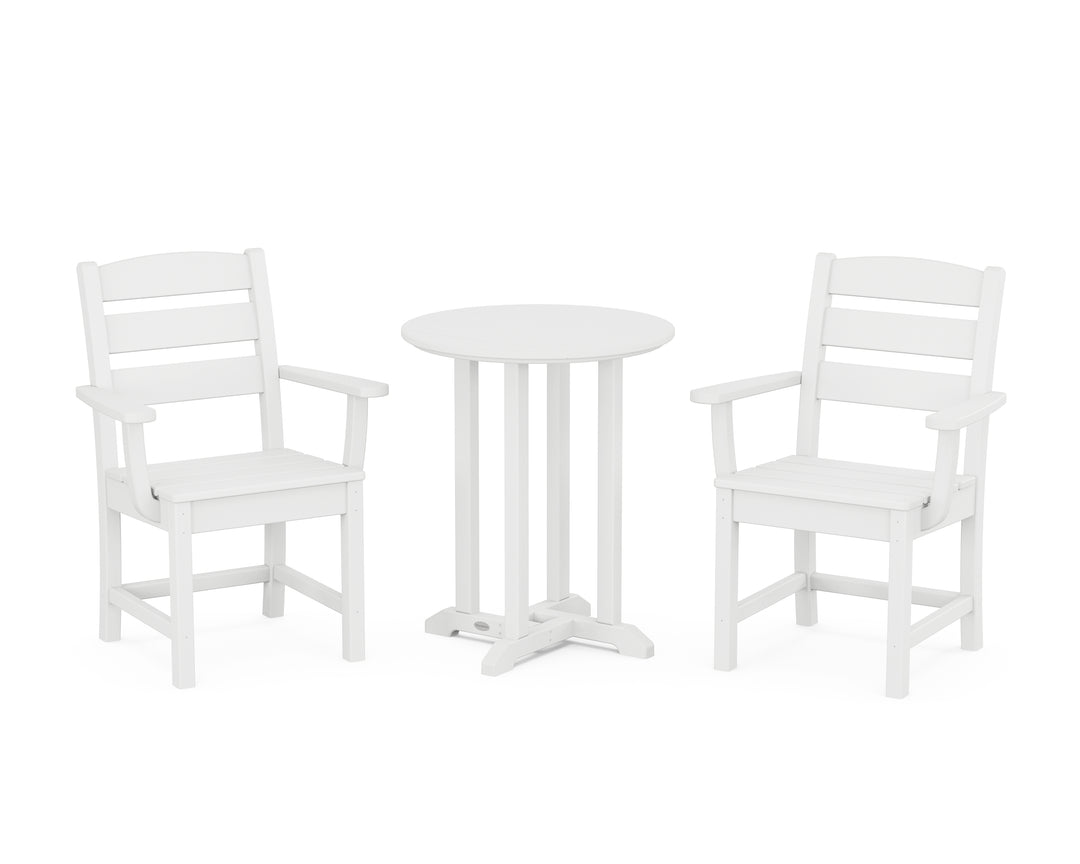 POLYWOOD® Lakeside 3-Piece Round Bistro Dining Set