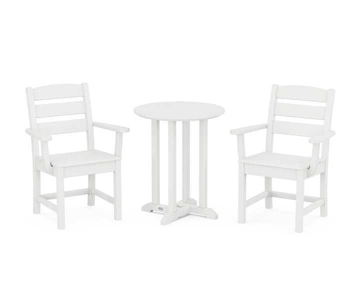 POLYWOOD® Lakeside 3-Piece Round Bistro Dining Set